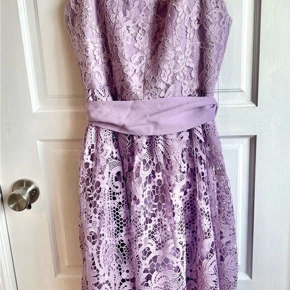 NWT Nordstrom French Connection lavender lace sleeveless dress Size 6/8 - Picture 3 of 9